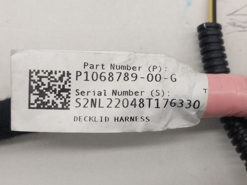 ⭕ 17-23 Model 3 M3 Rear Trunk Lid Decklid Wiring Harness Cable Loom 10