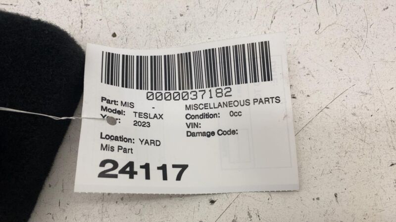 Does not apply 2021-2023 Tesla Model X Rear 3rd Row Trunk Load Floor Side Luggage Pocket Shelf