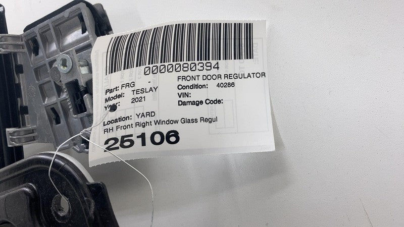 ⭕20-24 Model Y Front Right Door Window Regulator & Motor w/ Carrier 14