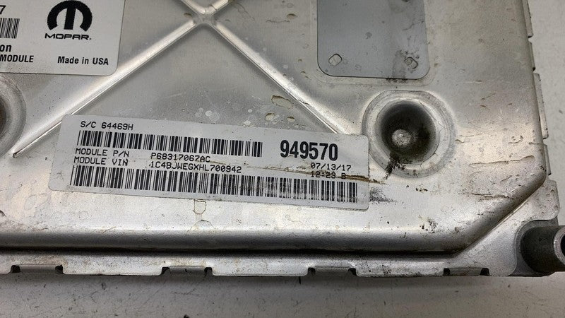 68259136AB ⭕ 2016 2017 Jeep Wrangler Electronic Engine Control Module Unit ECU 68259136AB