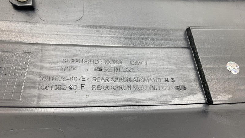 2017-2023 Tesla Model 3 Cowl Panel Rear Apron Grille Cover Molding 108