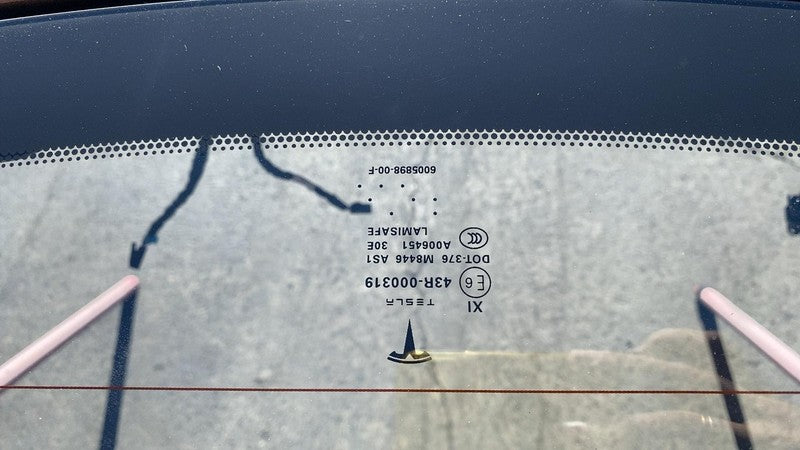 6005898-00-F ⭕ 12-15 Model S MS Liftgate Trunk Lid Tailgate Hatch Shell Brown - PPTI w/ Glass