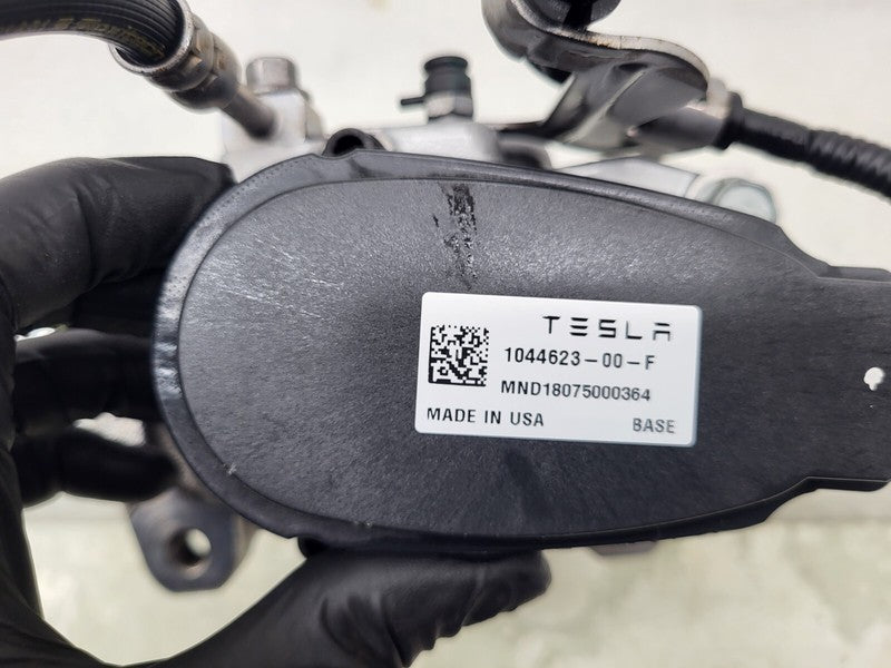 104462300F ⭕ 2017-2025 Tesla Model 3 Rear Left Caliper w/ Brake Line Hose BASE 1044623-00-F