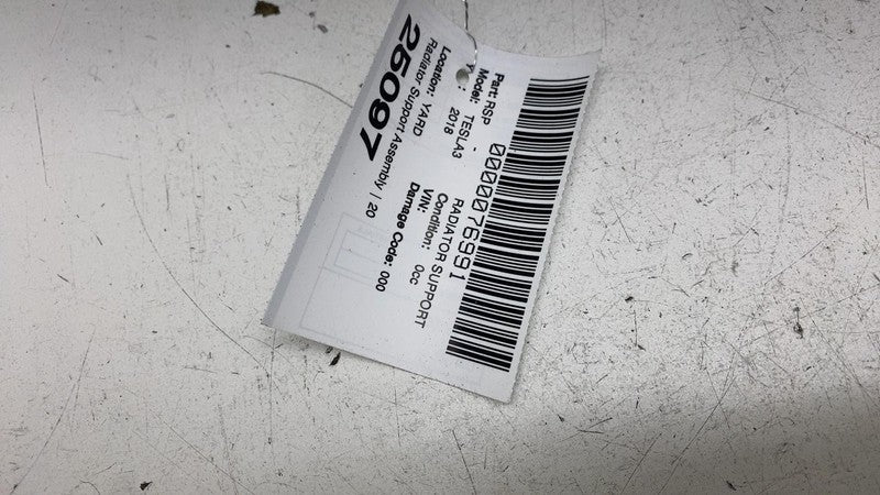 ⭕17-20 Tesla Model 3 Front End Module Radiator Core Carrier Support 11