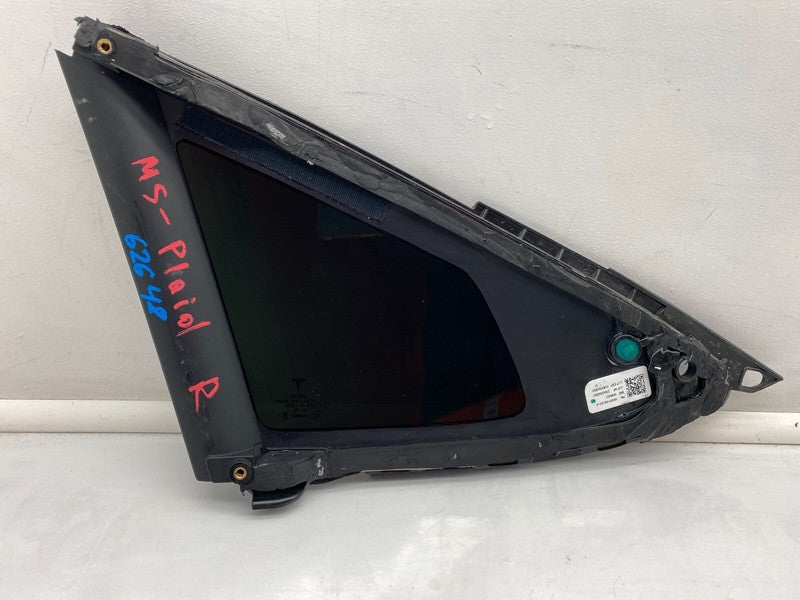 1600156-00-A ⭕21-23 Tesla Model S Rear Passenger Side Quarter Window Glass Right 1600156-00-A