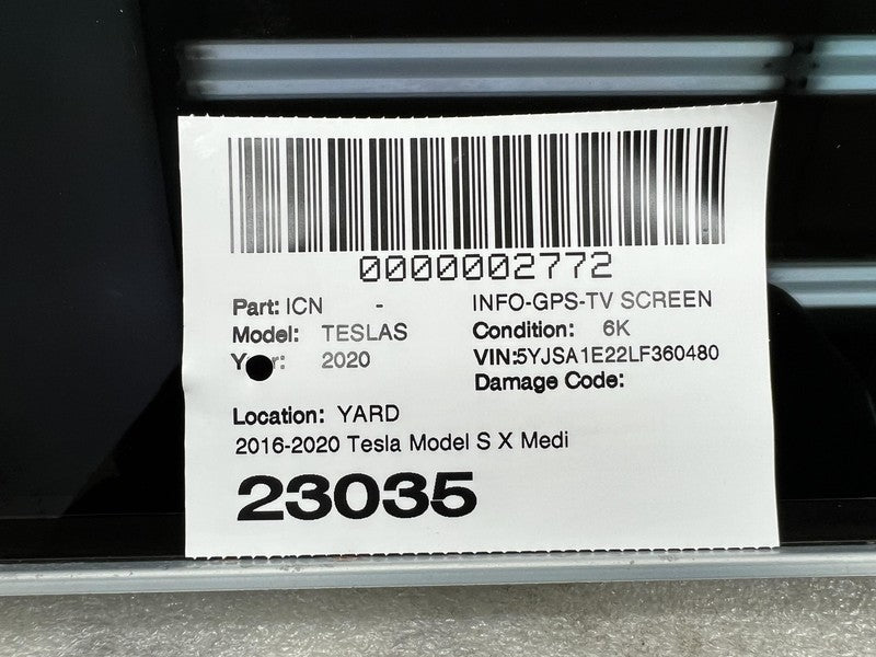1451809 80 G ⭕16-20 Model S X Media Ctrl Display Infotainment Instrument Cluster 1451809-80-G