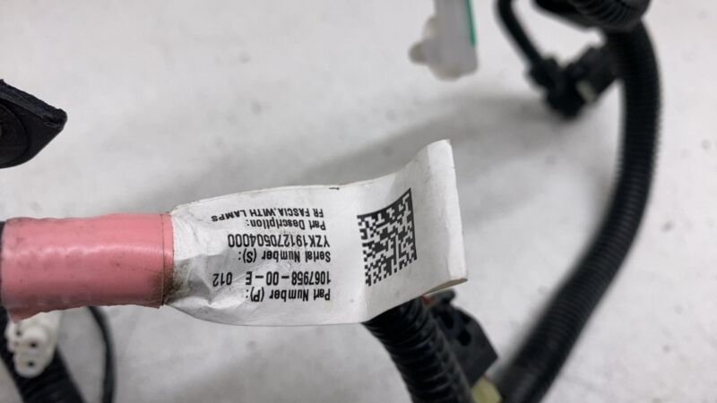 106795800E ⭕17-20 Model 3 Front Bumper Park Assist Sensor Wiring Harness Cable 1067958-00-E