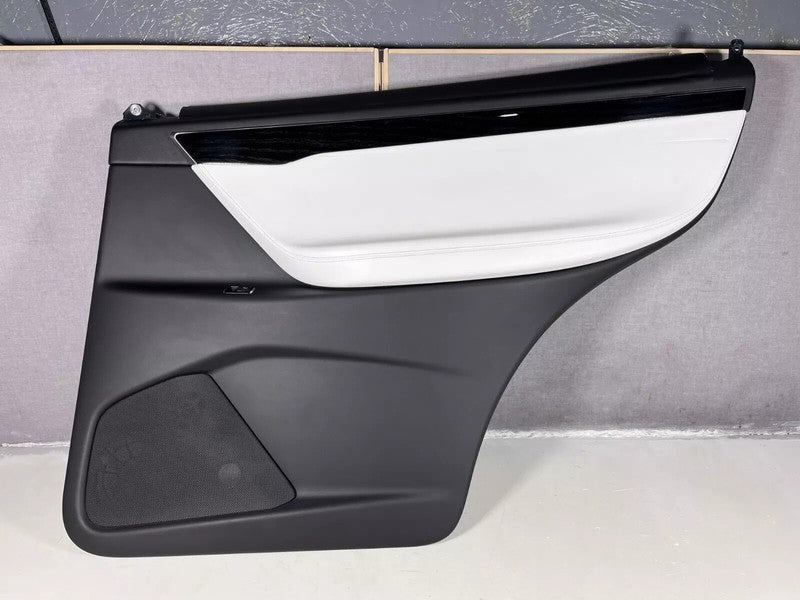 105800418F ⭕ 16-20 Model X Rear Right Carrier Door Panel Trim Pad w/ Card Mold 1058004-18-F