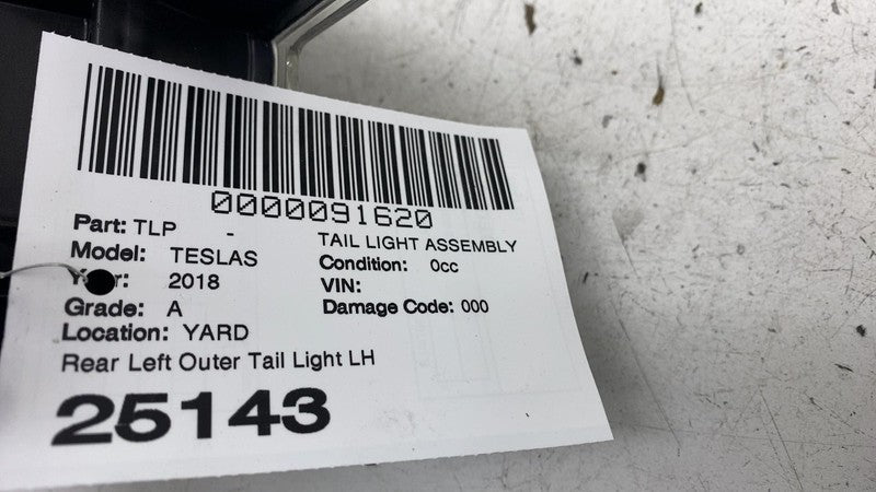 ⭕ 2012-2022 Tesla Model S Rear Left Taillight LED Outer Tail Lamp 6005