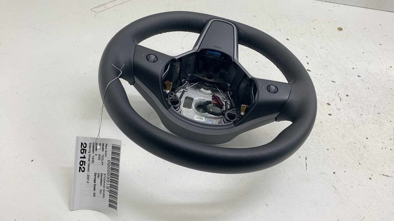 ⭕ 2020-2024 Tesla Model Y Steering Wheel Leather Black Heated OEM 1490