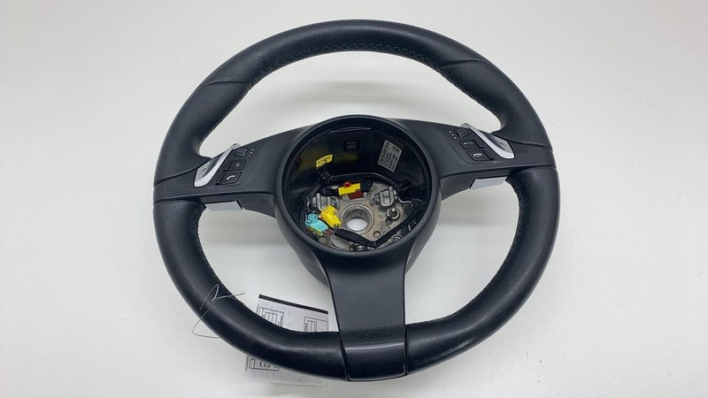 2011-2014 Porsche Cayenne Front Driver Steering Wheel w/ Control Switches Black