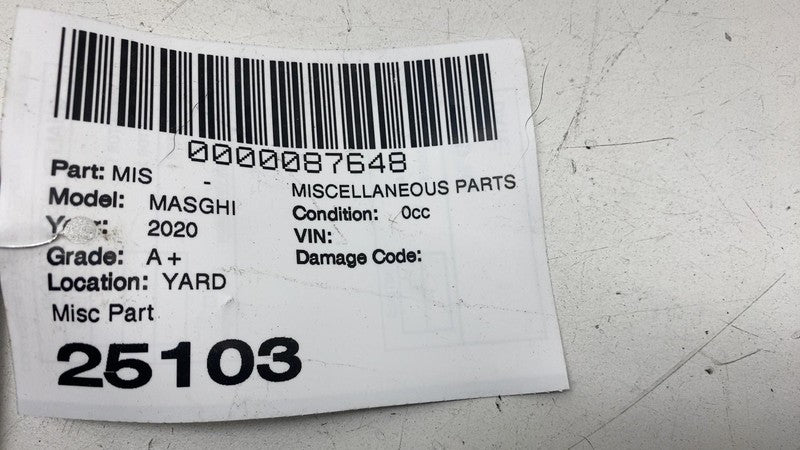 670019029 ⭕ 14-20 Maserati Ghibli Rear Right 2nd Row Seat Belt Buckle Receiver 670019029