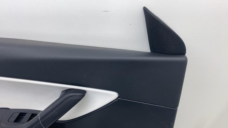 ⭕ 20-24 Tesla Model Y Front Driver Side Door Panel Trim Card Cover Whi