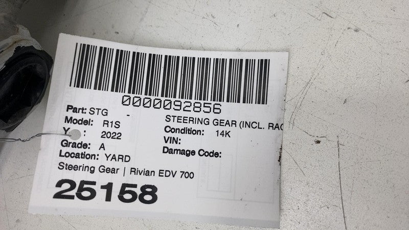 ⭕ 2022 Rivian EDV-700 Power Steering Gear Rack & Pinion w/ Tie Rod PT0
