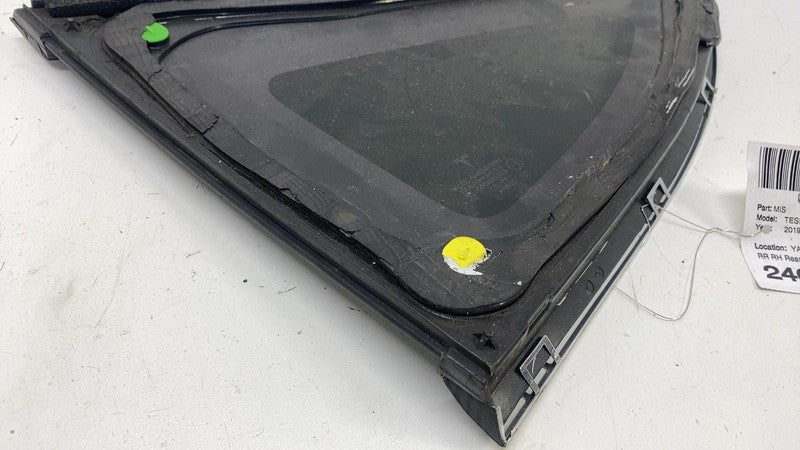 E9 43R-004553 ⭕ 2016-2020 Tesla Model X Rear Right Window QTR Quarter Glass 1/4 1034906-80-F