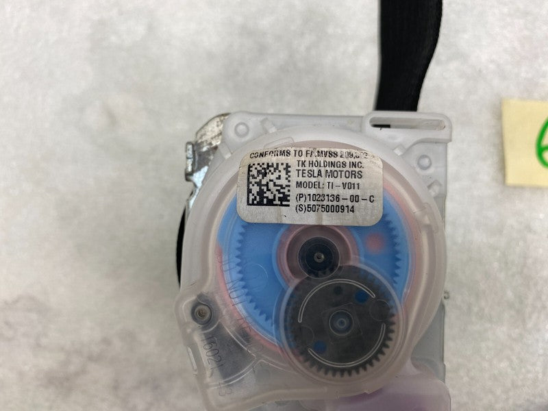 102313600C ⭕ 12-15 Model S MS Rear Left or Right 2nd Row Seat Belt & Retractor 1023136-00-C