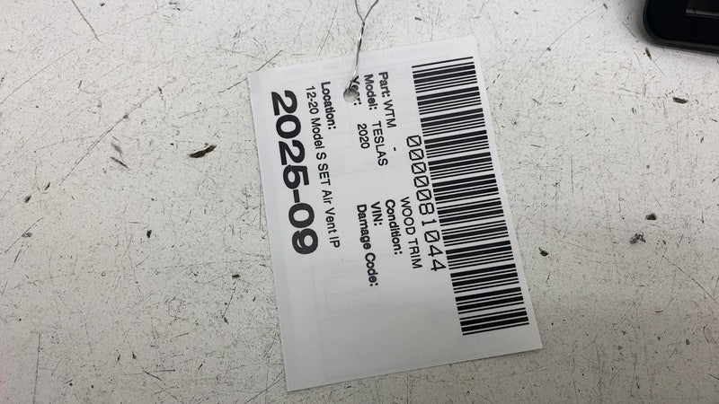 ⭕ 2012-2020 Tesla Model S MS SET Air Vent IP Finisher Dashboard Trim C