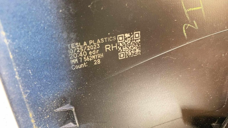 ⭕ 2020-2024 Tesla Model Y Right Exterior Rear View Mirror Skull Cap 14