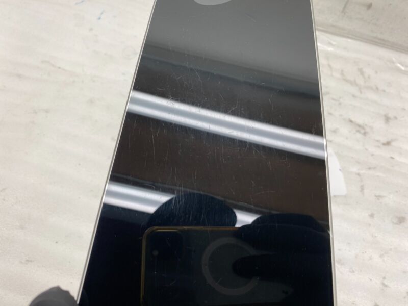 110043700B ⭕ 2017-2023 Tesla Model 3 B-Pillar Applique Glass with Camera Left 1100437-00-B