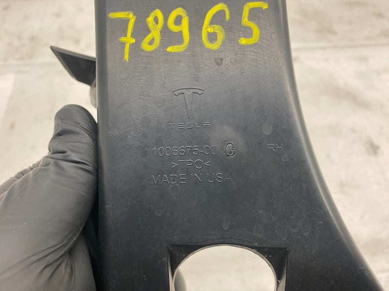 100667500G 2012-2015 Tesla Model S Rear Side Boot Trunk Trim Cover Panel Right 1006675-00-G