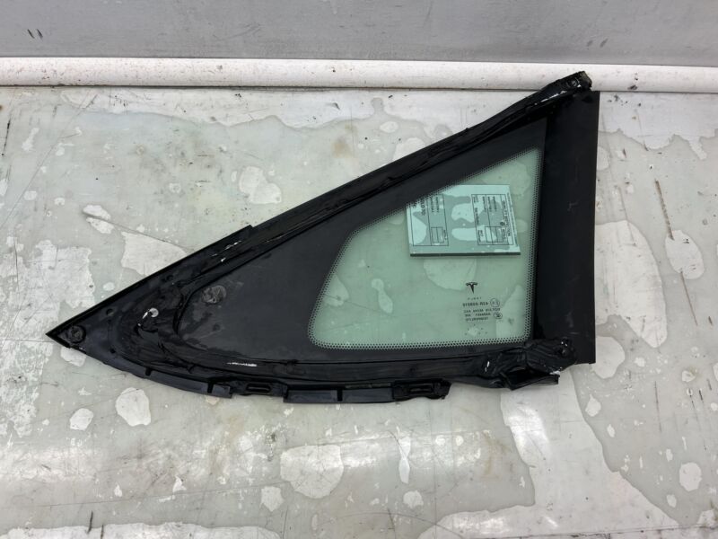 Does not apply 2012-2016 Tesla Model S MS Rear Driver Side Quarter Fixed Glass Left LH Assembly