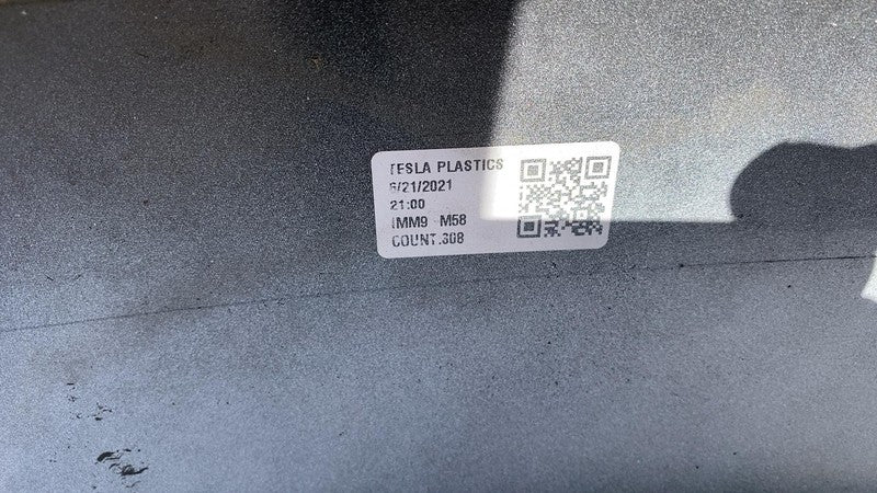 ⭕ 2017-2022 Tesla Model 3 M3 Rear Bumper Fascia Cover w/ Sensor Holes White PPSW