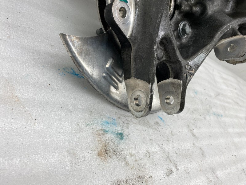 102741100D 16-20 Model X Rear Left Spindle Knuckle w/ Wheel Hub & Dust Shield 1027411-00-D