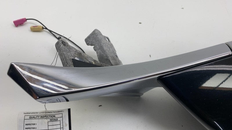 ⭕ 12-15 Model S Passenger Side Exterior Rear View Door Mirror Right Black - PBSB