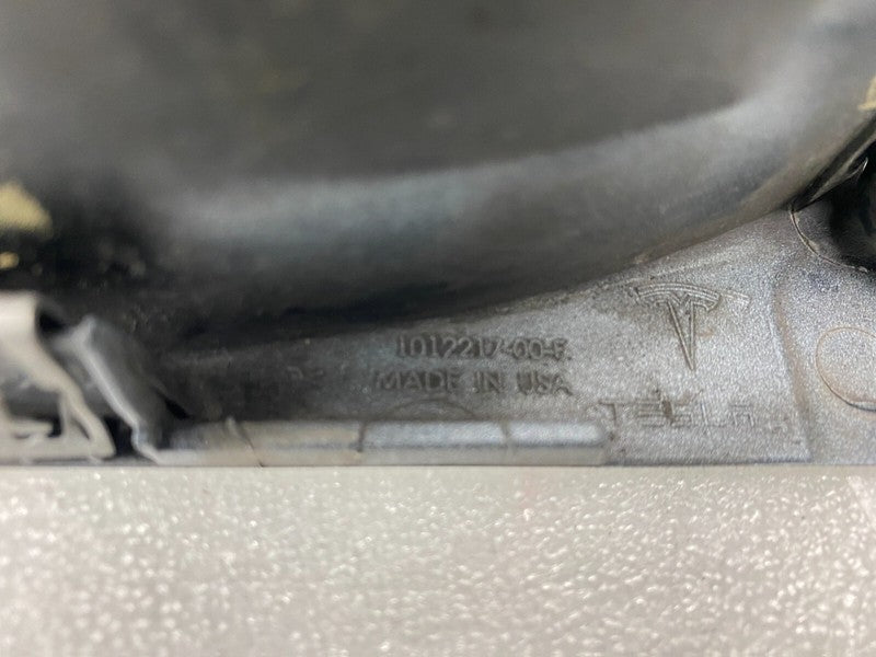 101221700F 12-23 Model S Right Rocker Panel Scuff Plate Molding w/ Rubber Seal 1012217-00-F