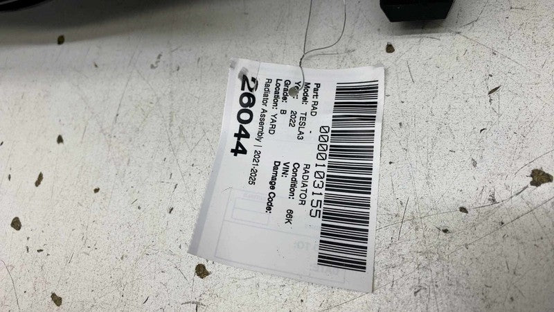 ⭕ 2021-2025 Tesla Model 3 Front Center Radiator Active Grille Shutter
