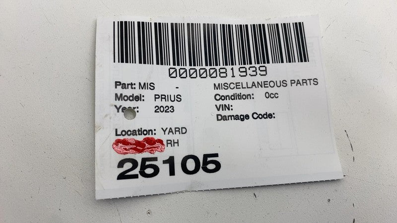 6011747040 ⭕ 2023-2025 Toyota Prius Front Right Exterior A-Pillar Molding Trim 60117-47040