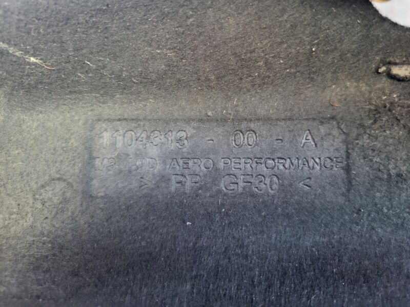 1104313 00 A ⭕17-22 Model 3 Rear Under Body Aero Splash Shield Guard Cover Panel 1104313-00-A