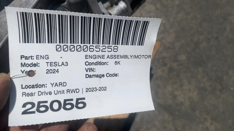 1120980 17 K ⭕ 24-25 Tesla Model 3 Engine Motor Rear Drive Unit 1120980-17-K (FOR PARTS)