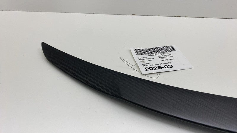 169459500D 2024 2025 Tesla Model 3 M3 Carbon Fiber CF Rear Spoiler Genuine 1694505-00-D OEM