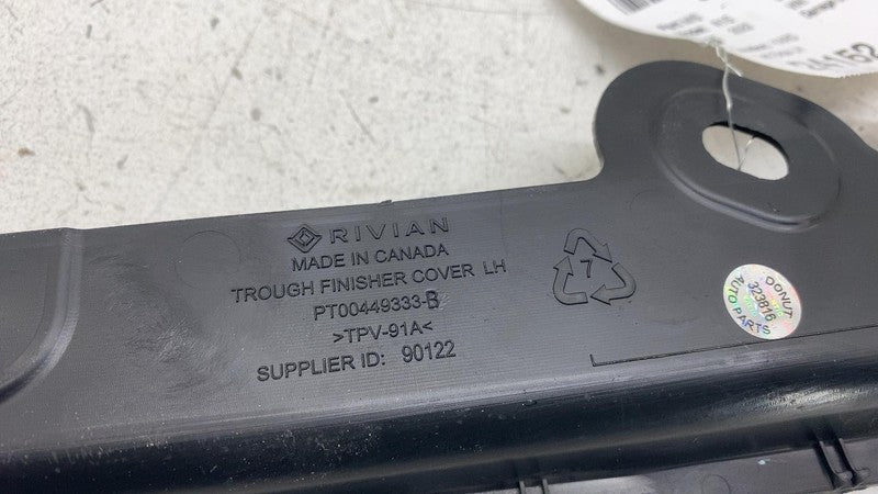 PT00449333B 2022-2024 Rivian R1S Front Left Apron Trim Finisher Bracket Molding Cover Panel