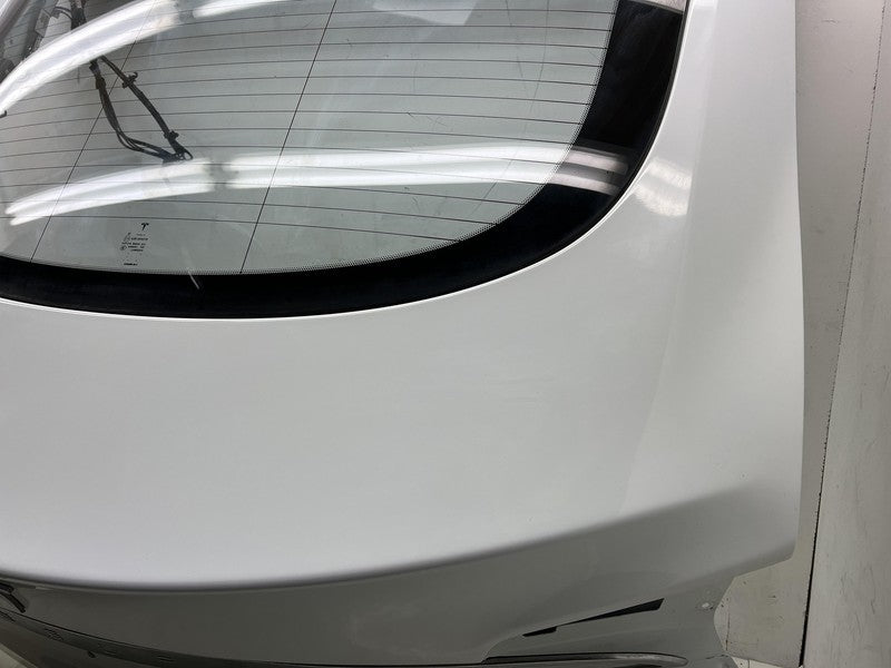 2012-2015 Tesla Model S Liftgate Hatch Gate Trunk Lid Tailgate Glass White PBCW
