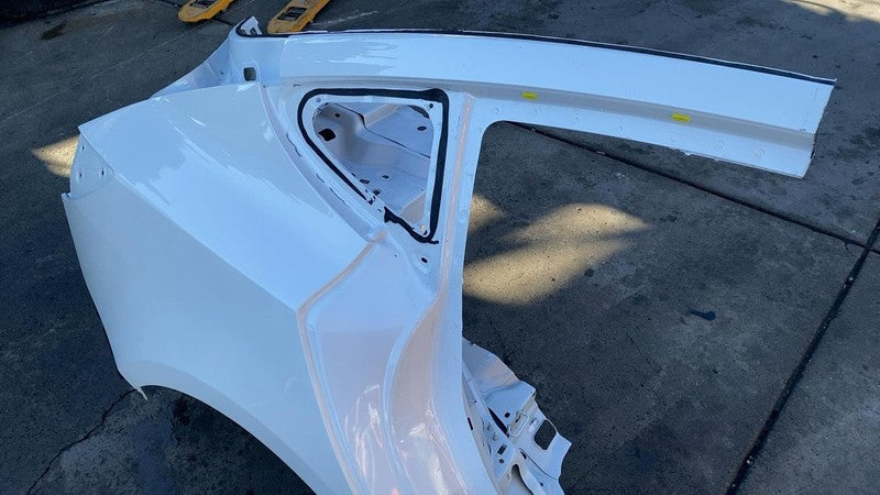 ⭕ 2021-2023 Tesla Model 3 Rear Right Quarter Panel Structural Cutout White PPSW