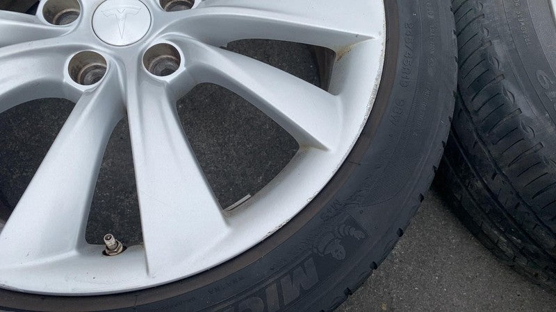 ⭕ 12-15 Model S Wheel Rim 19" 19x8.0 +40MM + Tire 245/45 R19 (x4) 1024