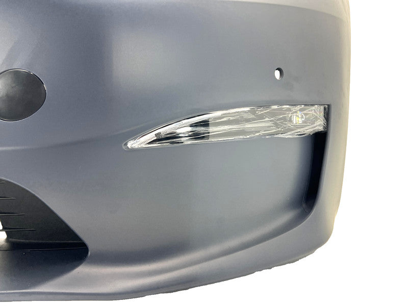 1750101S0D ⭕21-23 Tesla Model S Front Bumper Cover w/ Foglight Primed Assembly 1750101-S0-D
