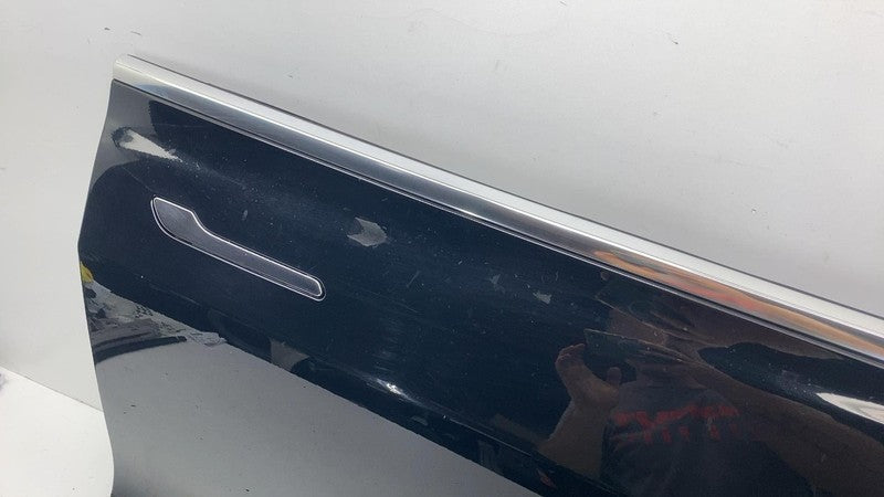 ⭕ 2017-2020 Tesla Model 3 Front Passenger Side Door Shell Panel Right Black PBSB