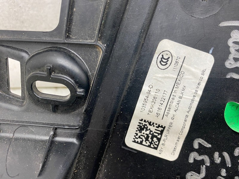 103595494D ⭕ 16-20 Model X Left & Right B-Pillar Upper Trim Cover 1035954-94-D/1035951-94-D