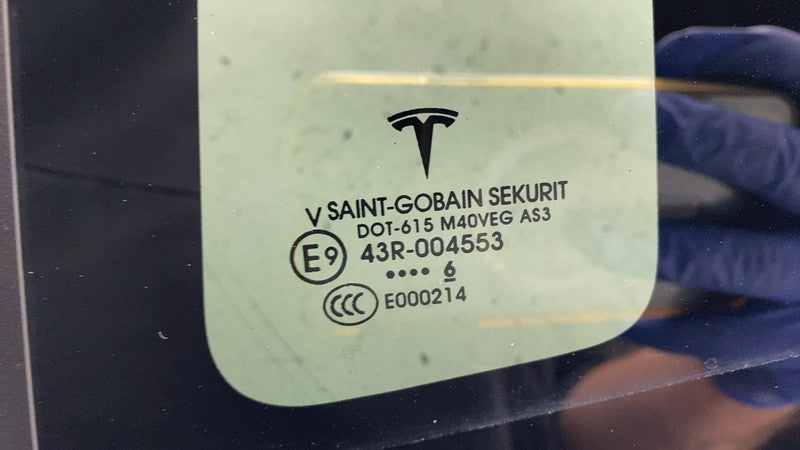 ⭕2016-2020 Tesla Model X Rear Driver Side Door Quarter Fixed Glass Lef