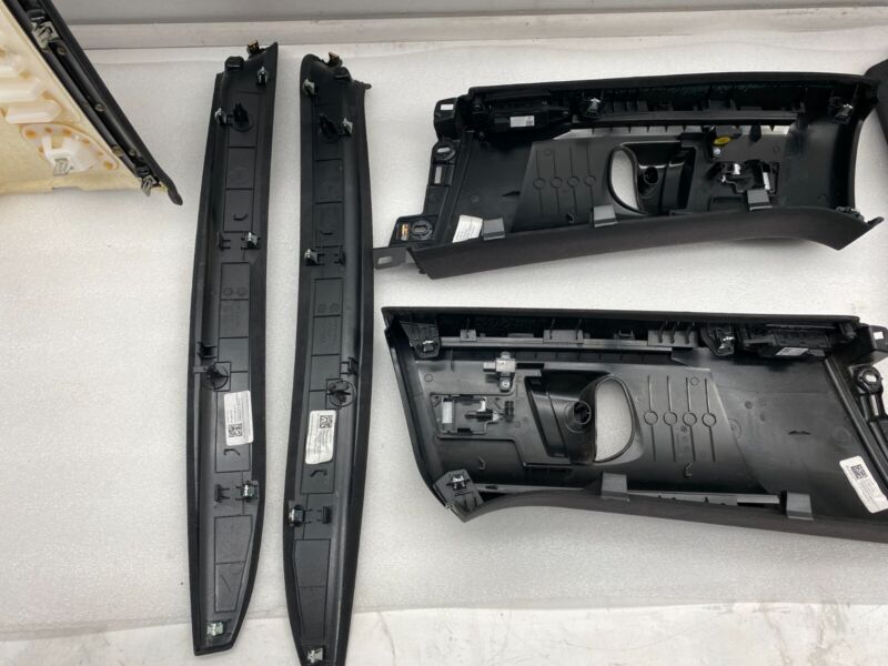 2016-2020 Tesla Model X Headliner A-Pillar + Upper B-Pillar w/ Sunvisor & Bezel