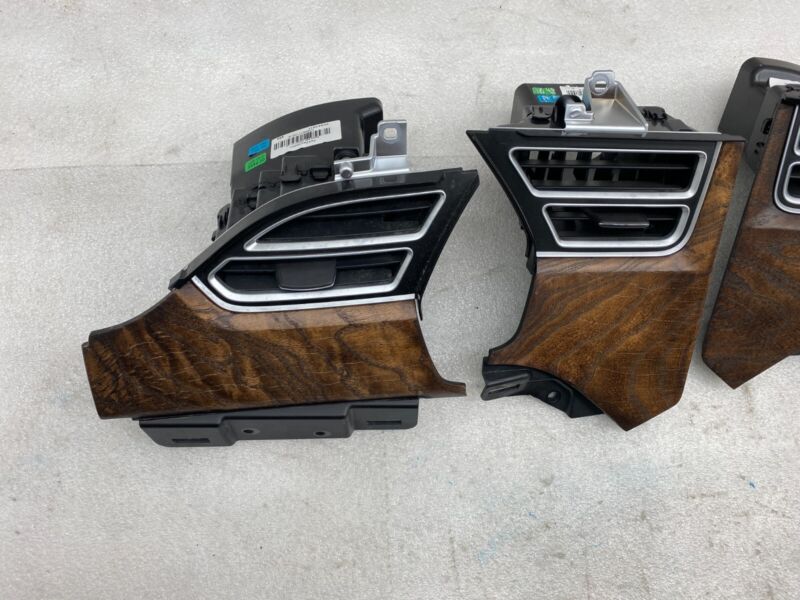 2012-2021 Tesla Model S SET of Dash A/C Air Vent Dashboard Trim Cover Woodgrain