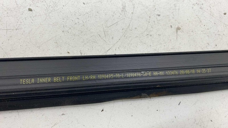 ⭕ 17-23 Model 3 Front Left Door Window Inner Belt Weatherstrip Seal 10