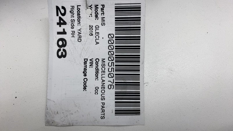 A1668805803 2016-2018 Mercedes-Benz GLE350 Rear Passenger Bumper Mount Support Bracket Right