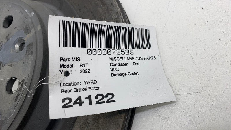 ⭕ 2022 2023 2024 Rivian R1T R1S Rear Left or Right Brake Disc Rotor Assy LH = RH