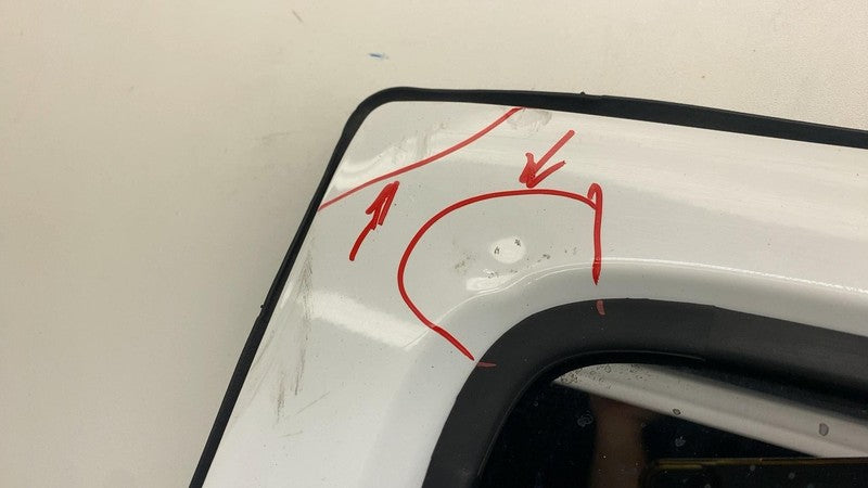 ⭕ 12-18 Jeep Wrangler Rear Driver LH Door Panel w/ Window Glass Left White - PW7