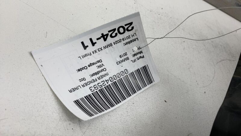 51717394815 ⭕ 18-24 BMW X3 X4 Front Left Forward Inner Fender Liner Splash Shield 10799510