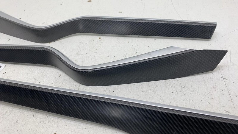 ⭕ 16-20 Model X Front & Rear Door Trim Decor Carbon 1035812-11-B / 103
